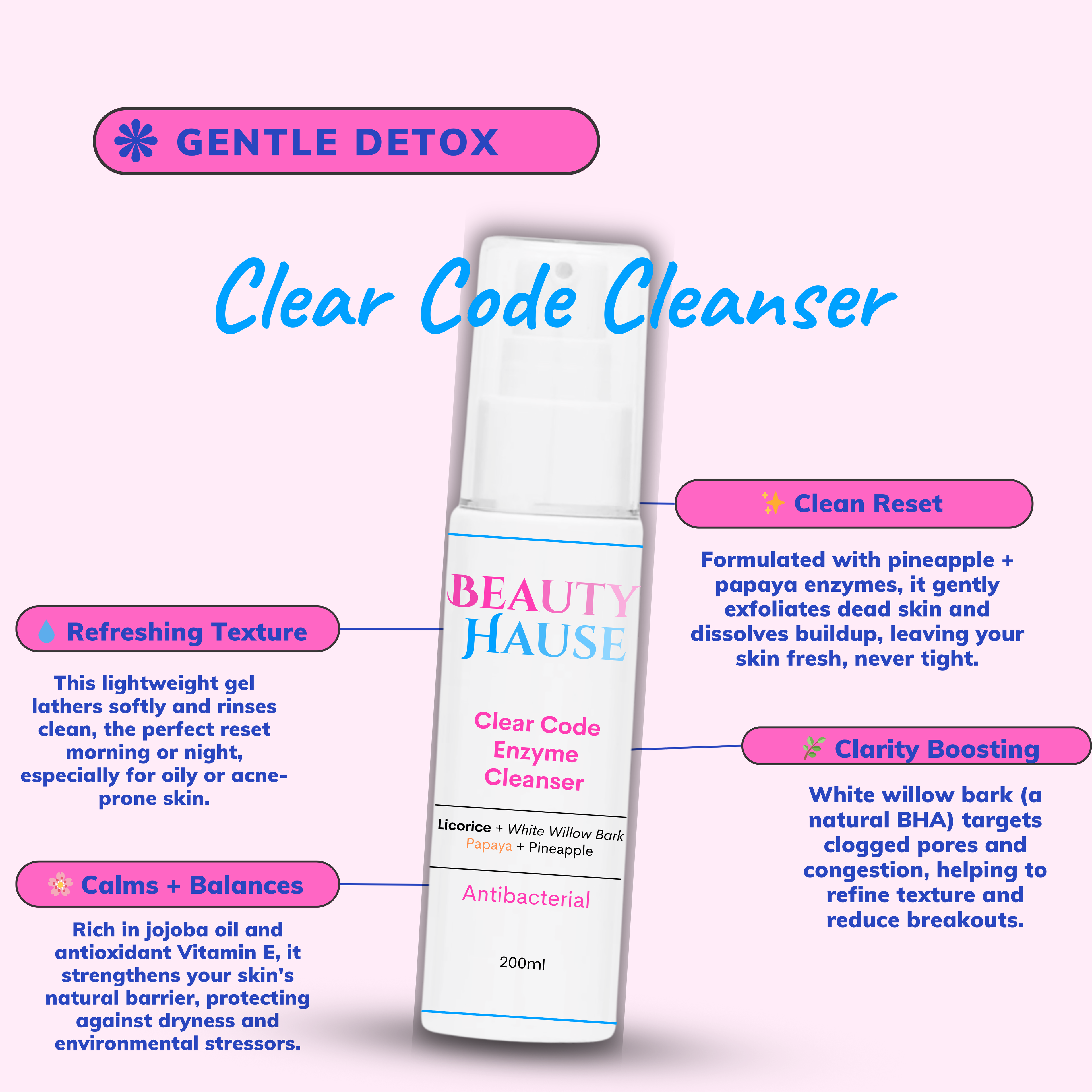 Clear Code Enzyme Wash-200ml